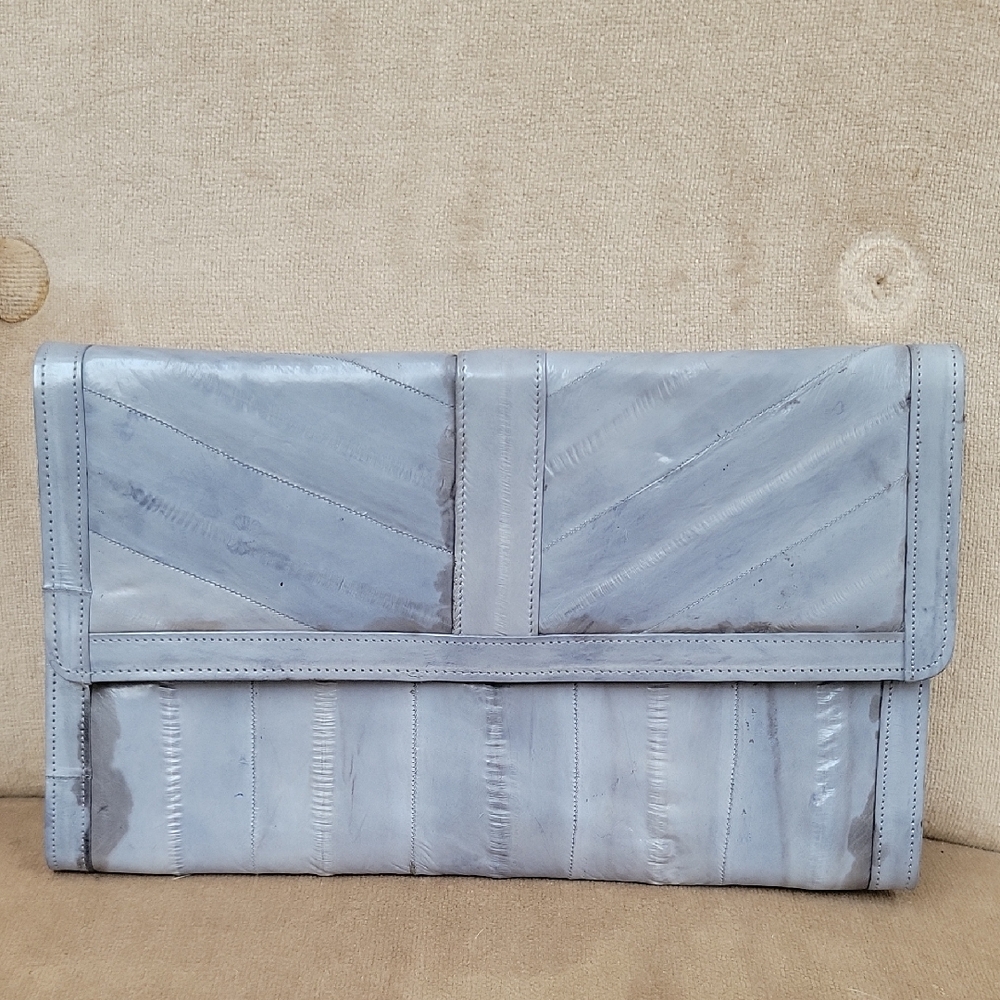 Genuine eelskin Leather clutch